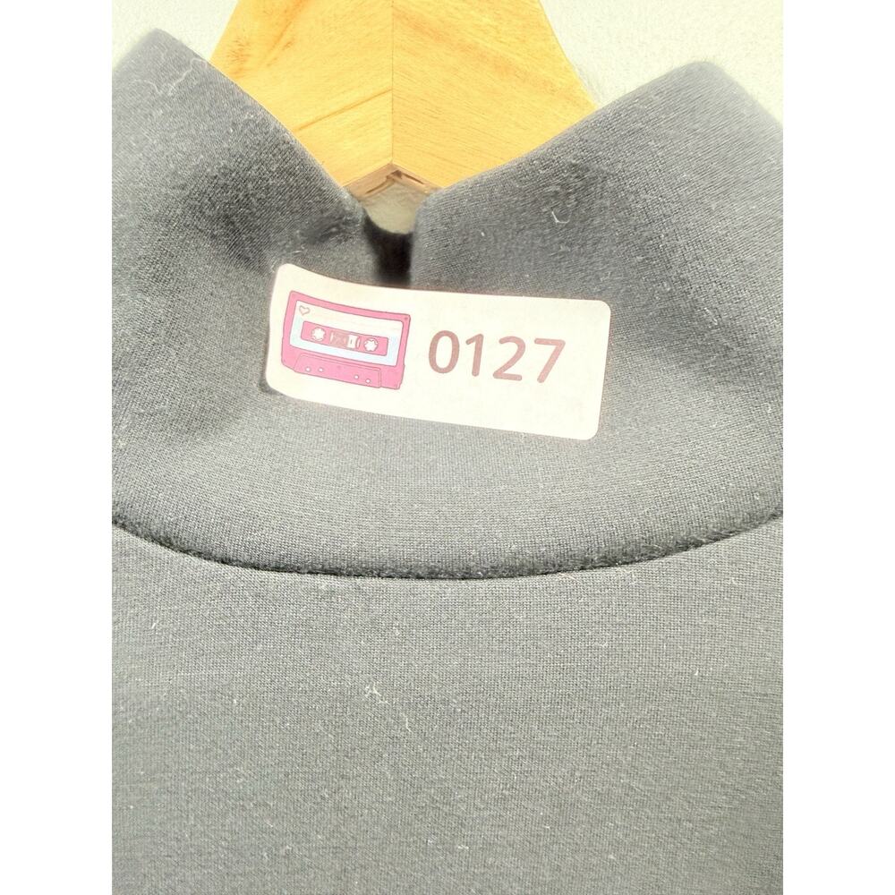 SPANX AirEssentials Full Zip Sweatshirt Relaxed Raglan in Very Black Sz S - Picture 12 of 12